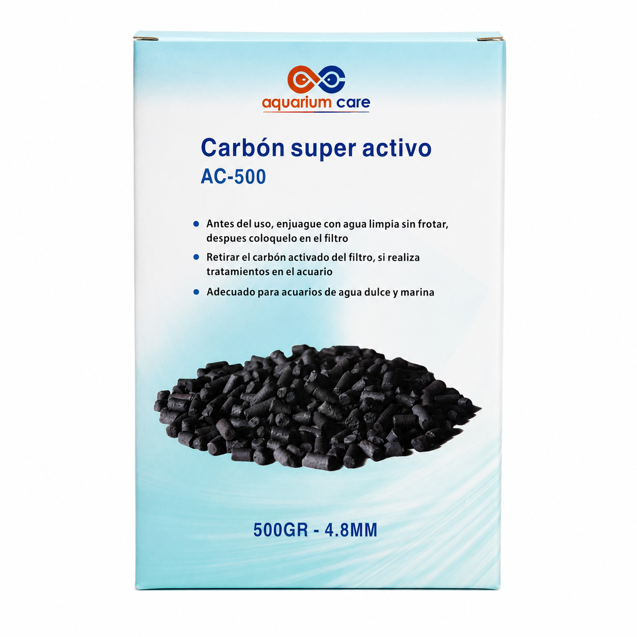 Carbón super activo - 500gr 4,8mm