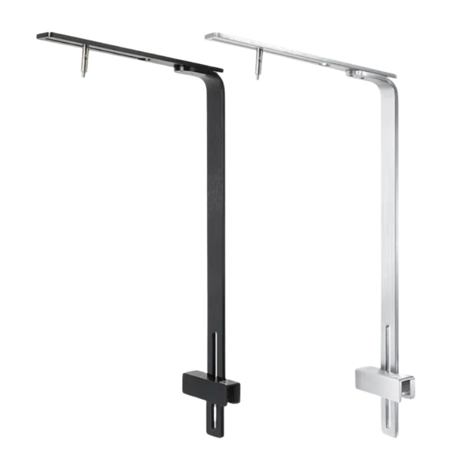 Soporte negro para pantallas serie L, V y Z400 medida 60 x 15 x 10 cm