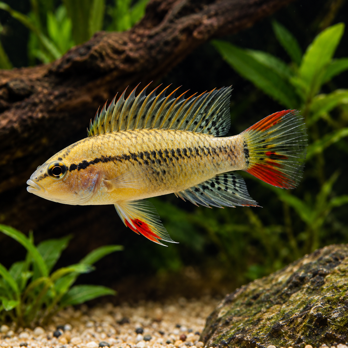 Apistogramma Macmasteri Tame talla 4cm
