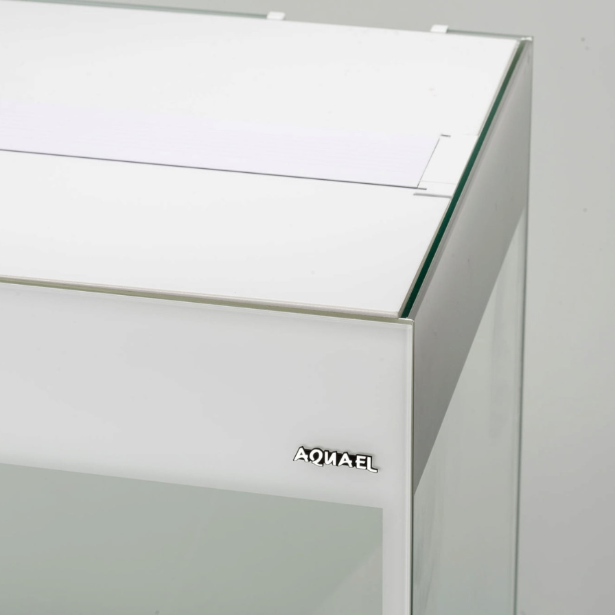 SET Aquael Glossy 80 de 125L (acuario + mesa + tapa con iluminación) - Blanco