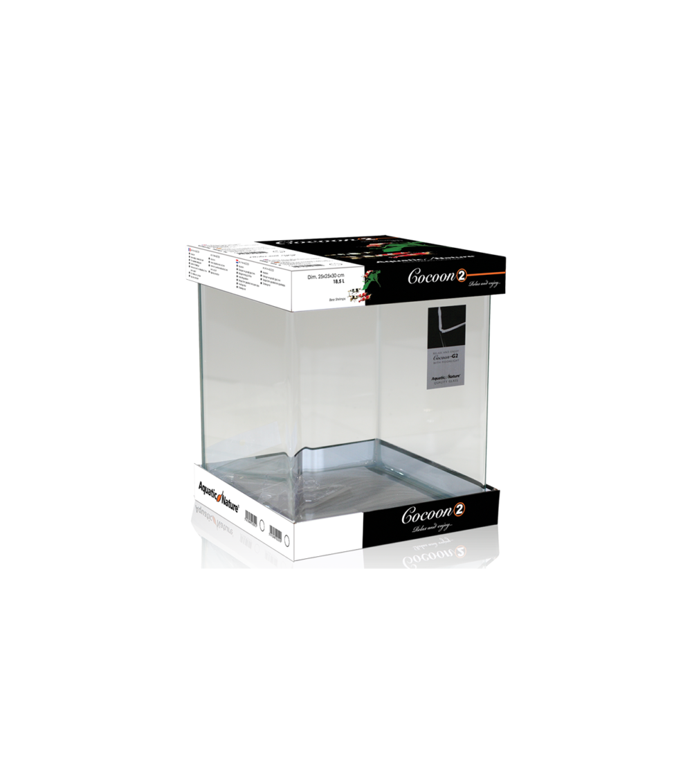 Acuario 18,5 Litros frontal curvo - Cocoon 2