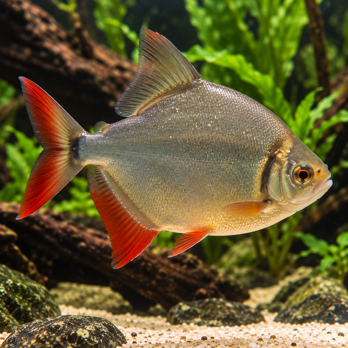 Myleus rubripinnis talla 7 cm
