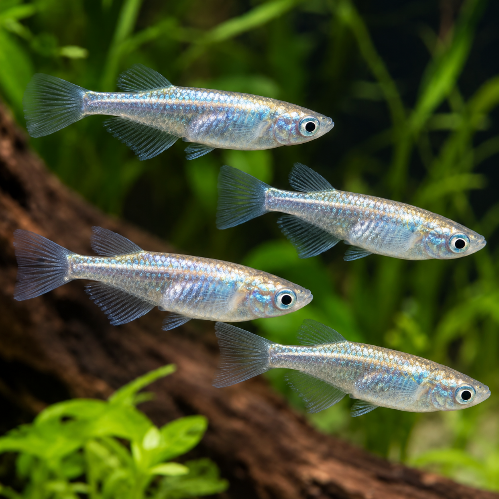 Oryzias latipes metallic talla 3-4cm
