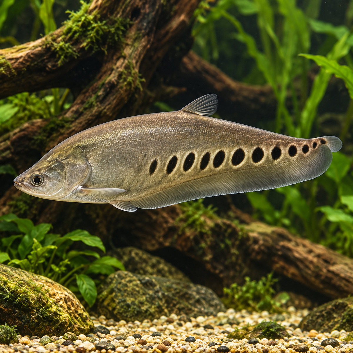 Notopterus chitala talla 10cm