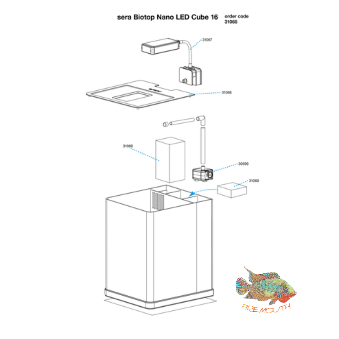 sera Biotop Nano LED Cube 16