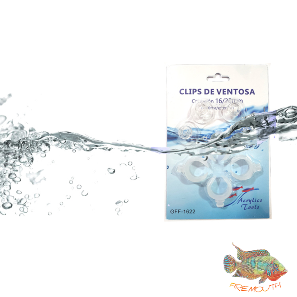 Clip de ventosa 12/16mm pack 4uds