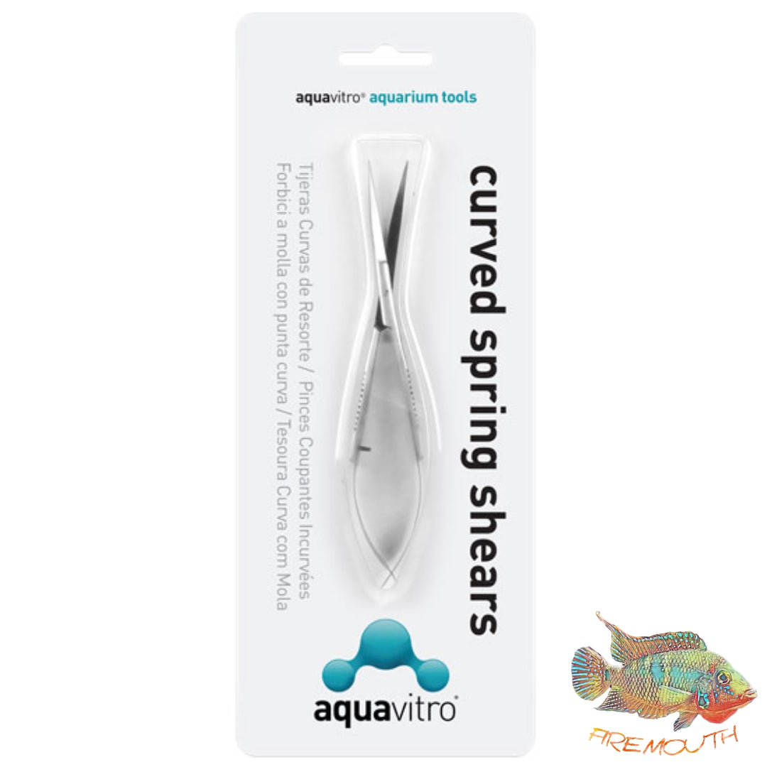 Tijeras Curvas de Resorte, 15 cm de Aquavitro