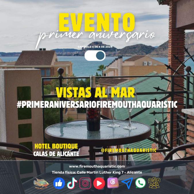 Evento 30 Nov - Primer aniversario de Firemouth Aquaristic Alicante