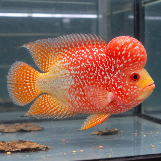 Flowerhorn tricolor macho | ejemplar 1