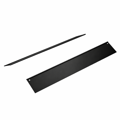 L SERIES - Alas cubrelaterales para pantalla NEGRO