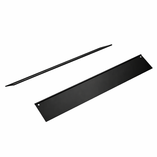 L SERIES - Alas cubrelaterales para pantalla NEGRO