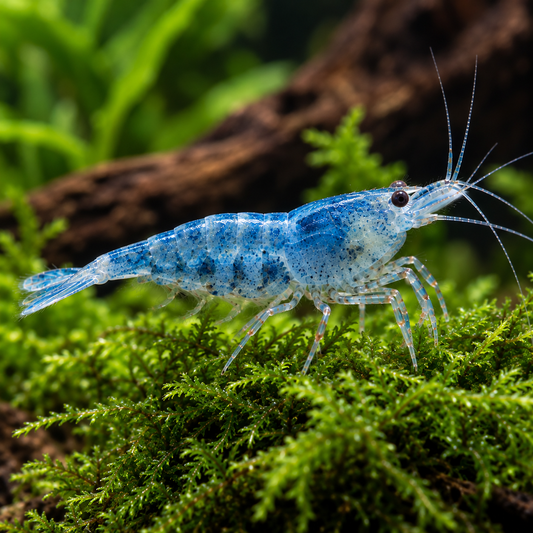 Neocaridina auru blue talla 1,5-2cm