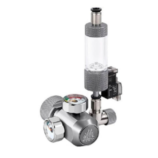 Regulador de CO2 con solenoide y cuenta burbujas (manoreductor)