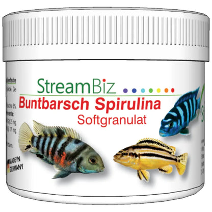 StreamBiz Cichlid Spirulina Soft Granules 80 g