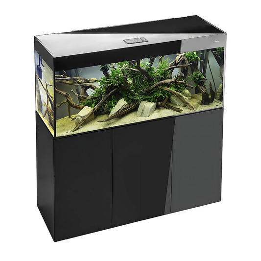 SET Aquael Glossy 120 de 260L (acuario + mesa + tapa con iluminación) - Negro