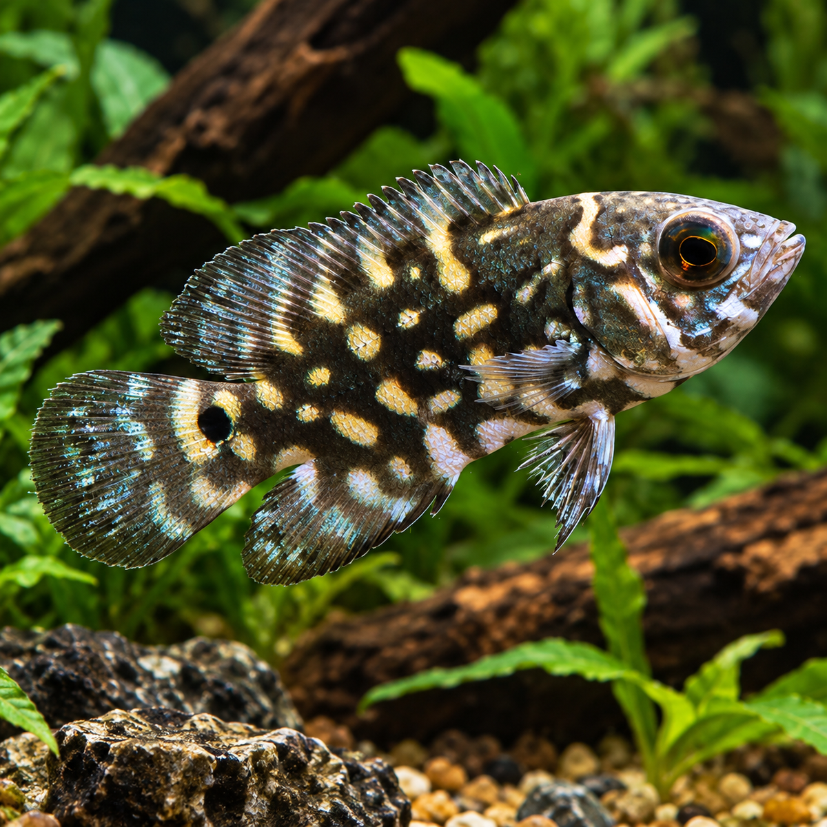 Astronotus crassipinnis/bumblebee talla 6-8cm