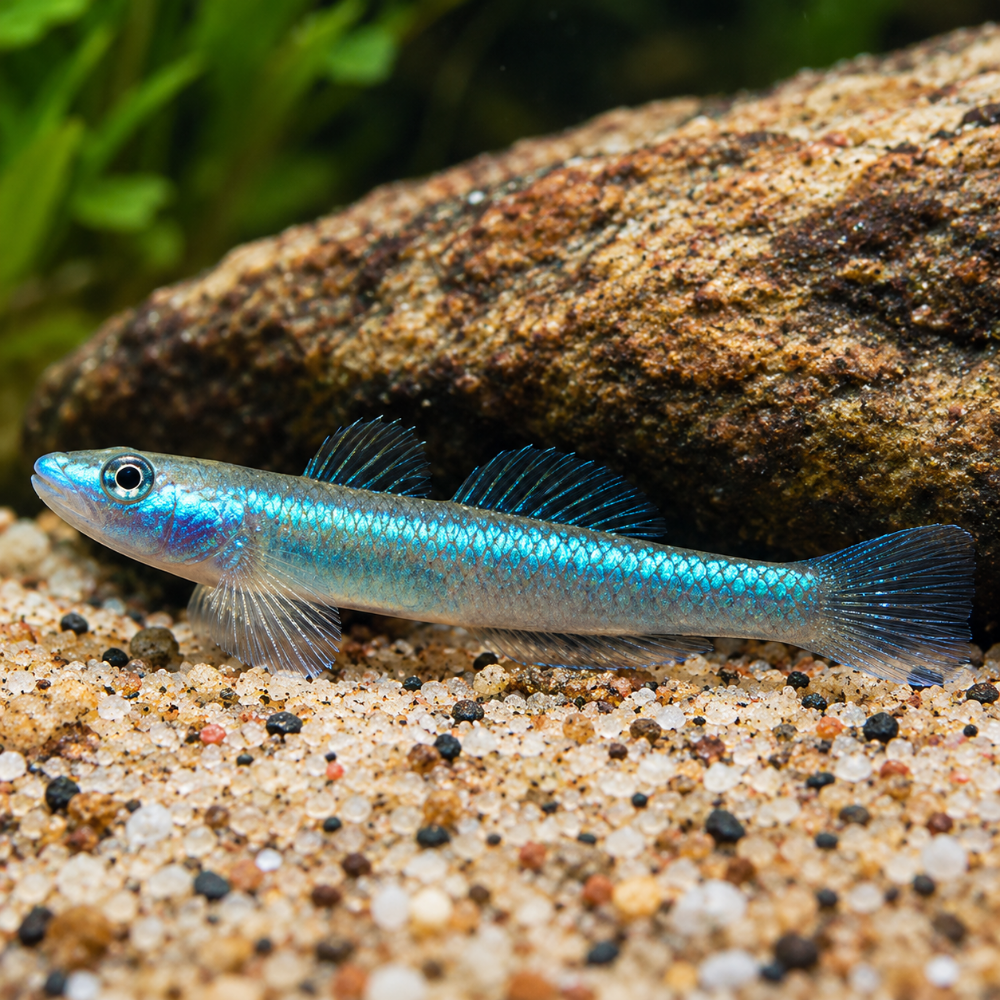 Stiphodon sp. Semoni blue neon talla 3-4cm