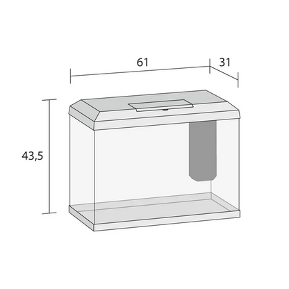 Acuario + mesa NEGRO JUWEL PRIMO 70 L TWINSTAR EDICION