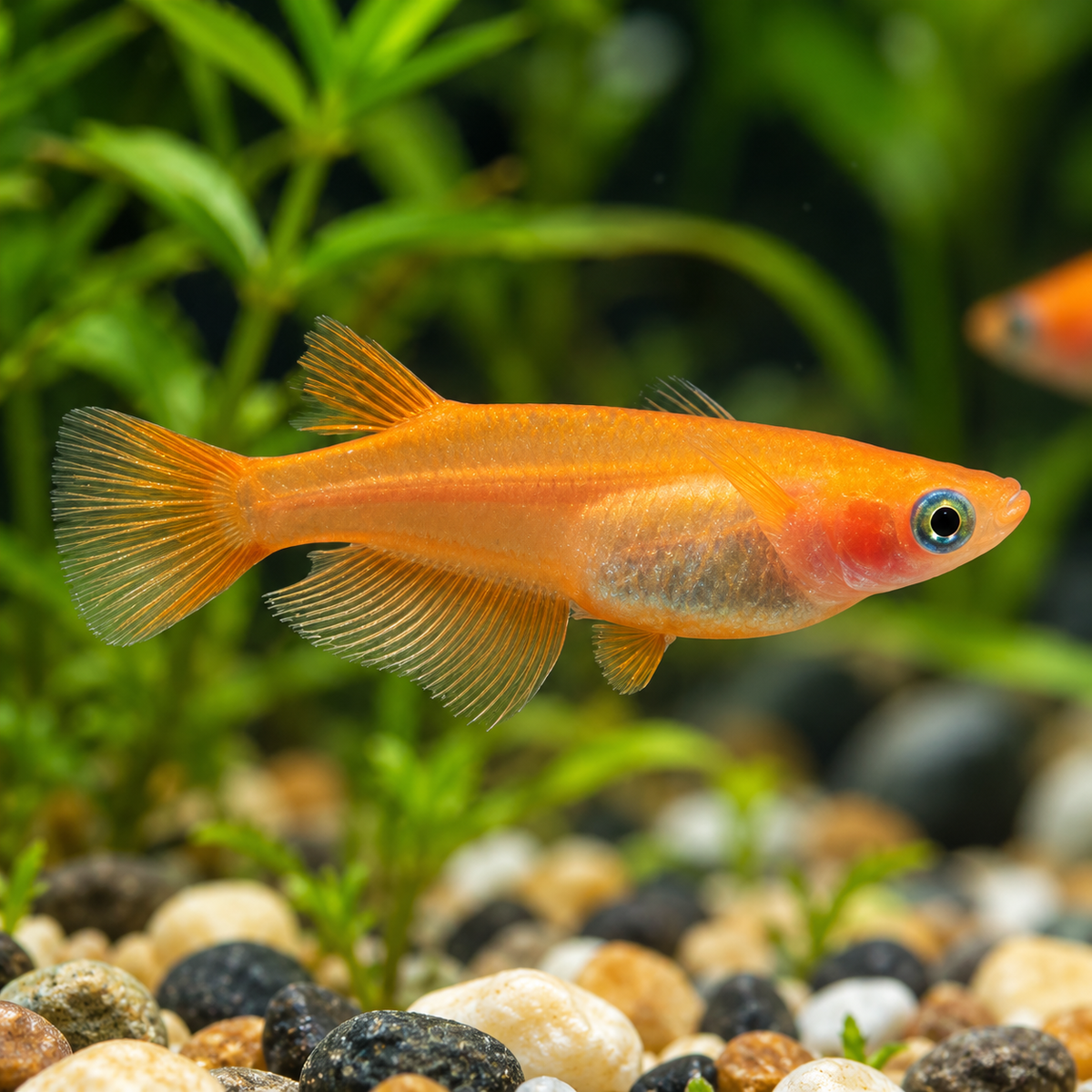 Oryzias latipes orange youkihi talla 3-4 cm