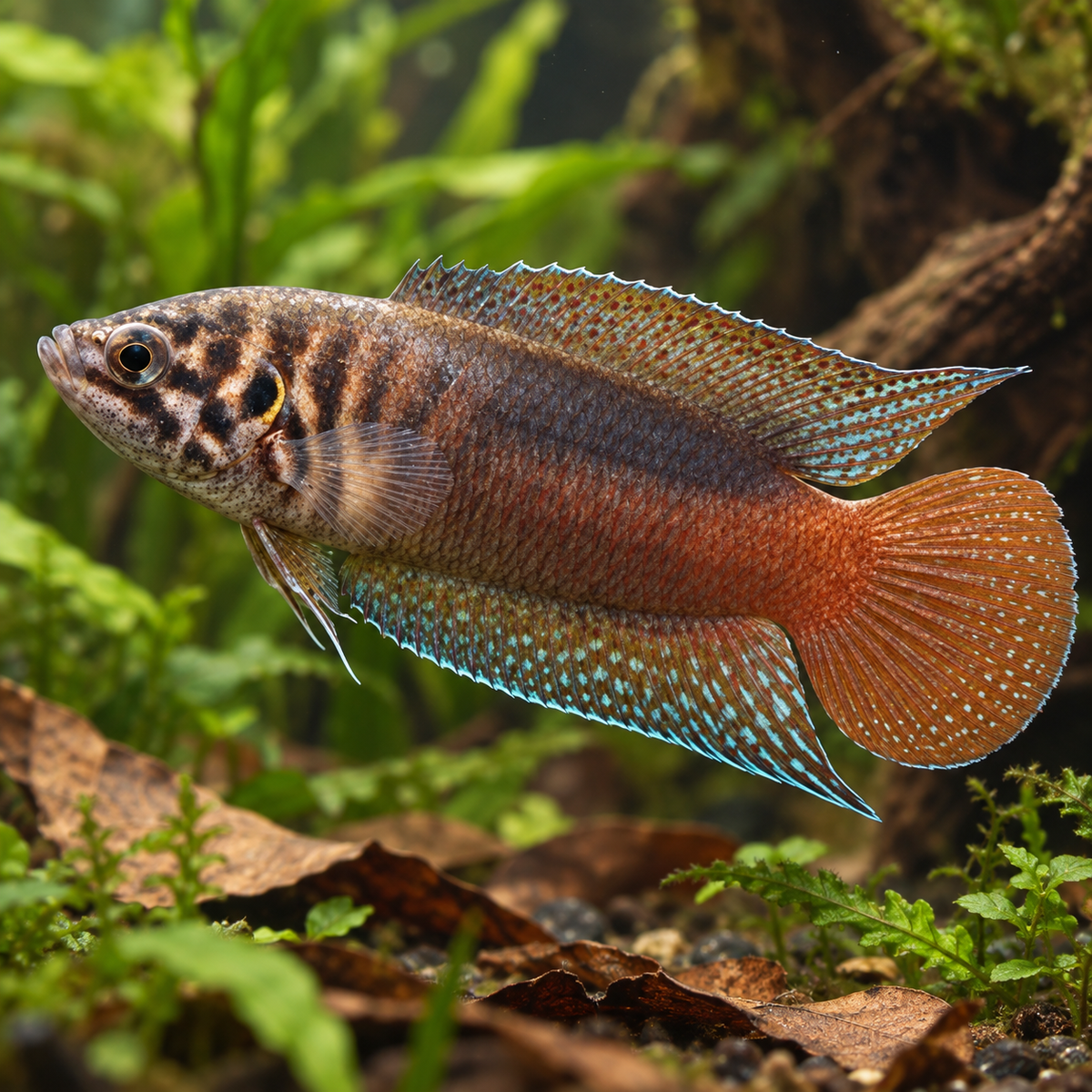 Macropodus ocellatus talla 3,5-4cm