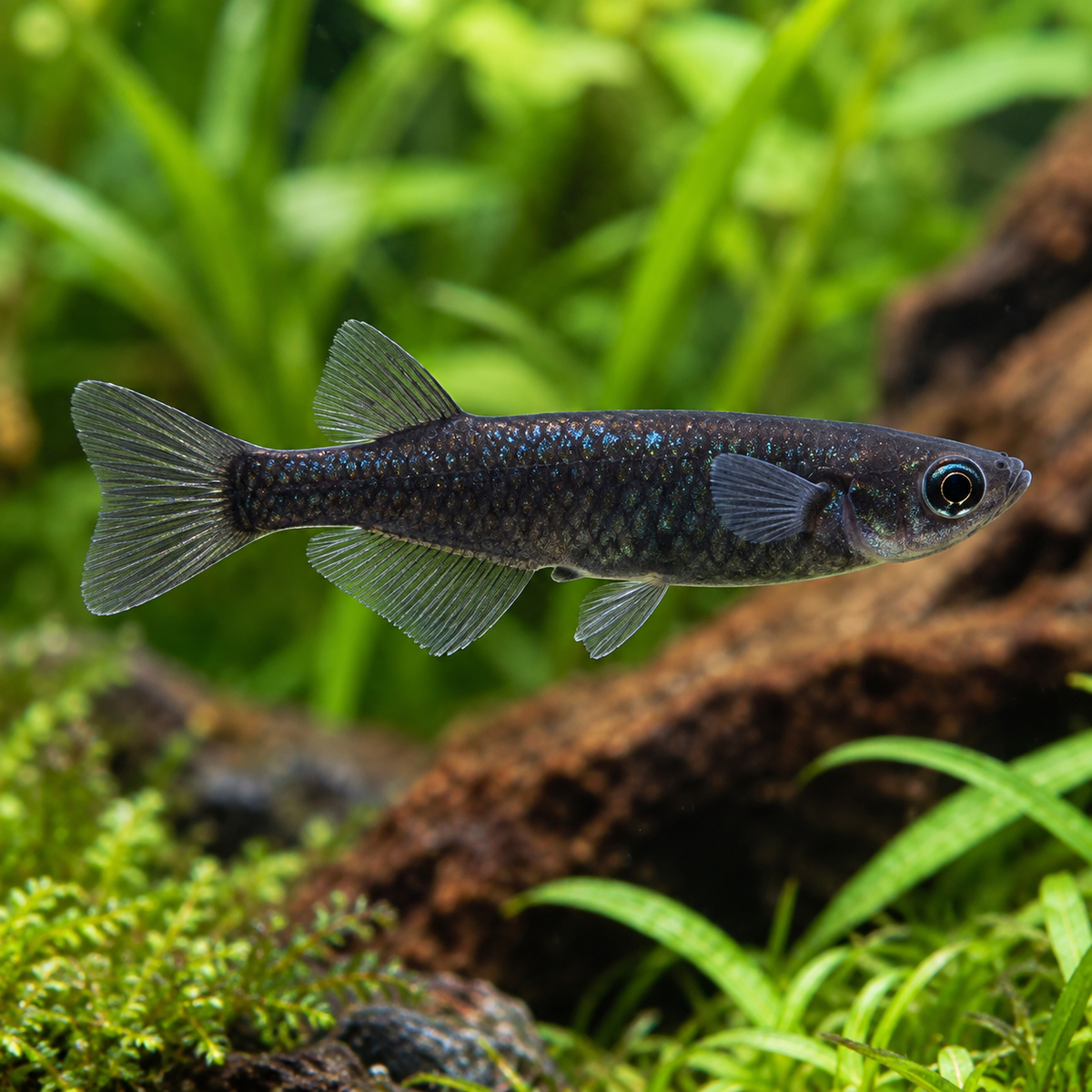 Oryzias latipes black talla 2-3cm