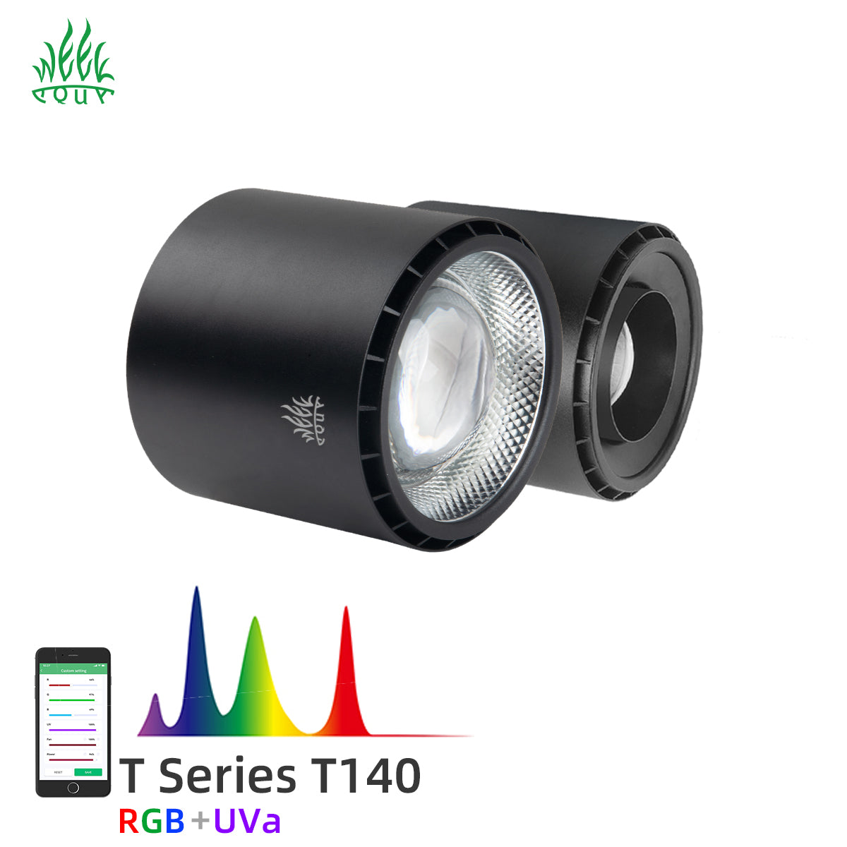 T140 Pro Foco LED 90w RGB+UV app