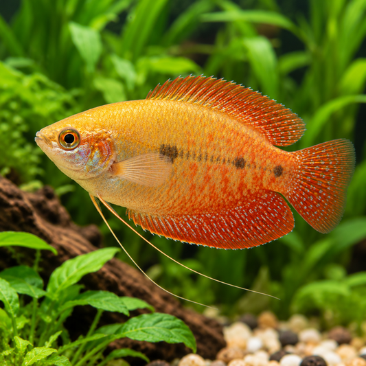 Trichogaster trichopterus gold red talla 4-5cm