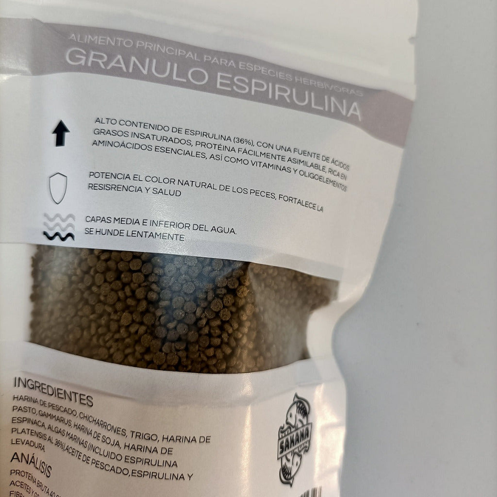 Granulo espirulina de Sakana